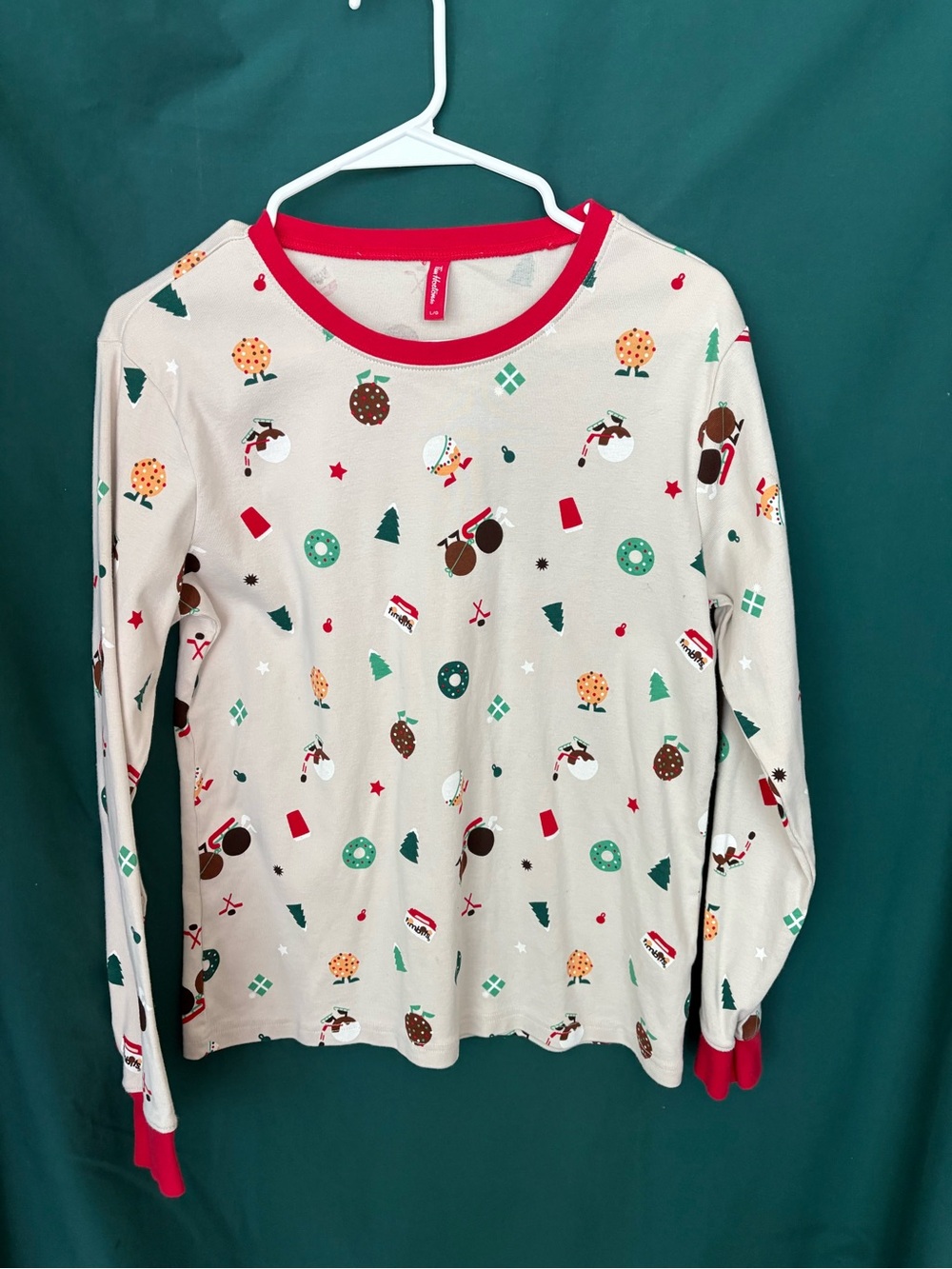 Tim Hortons Long Sleeve Top with winter timbit scenes